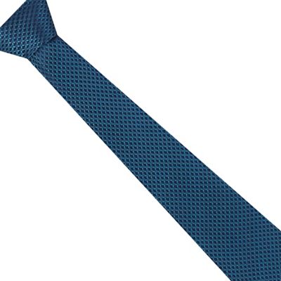 Dark turquoise textured tie